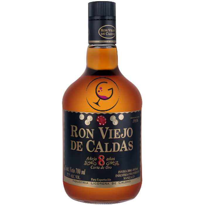 RHUM CALDAS 8Y CARTA DE ORO ANEJO 40% CL.70