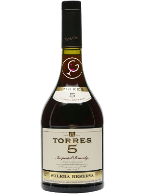 BRANDY TORRES 5 IMPERIAL SOLERA RESERVA 38% LT.1