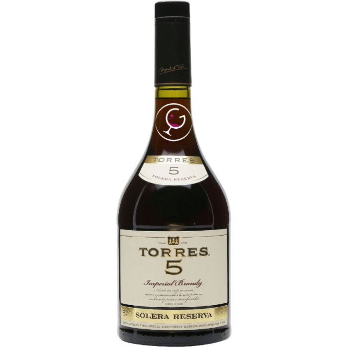 BRANDY TORRES 5 IMPERIAL SOLERA RESERVA 38% LT.1