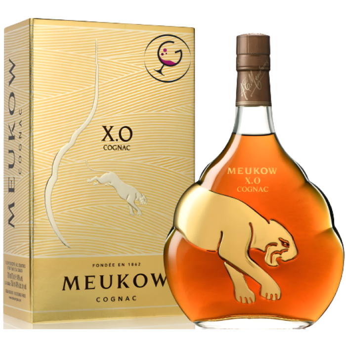 COGNAC MEUKOW XO GOLD PANTHER 40% CL.70 GB