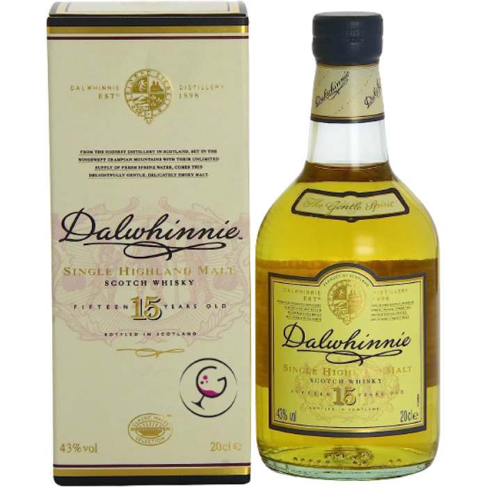 WHISKY flask DALWHINNIE 15Y 43% CL.20