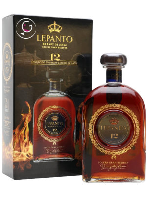 BRANDY LEPANTO 12Y SOLERA GRAN RESERVA 36% CL.70 GB