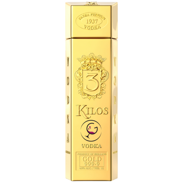 VODKA 3 KILOS GOLD 40% LT.1