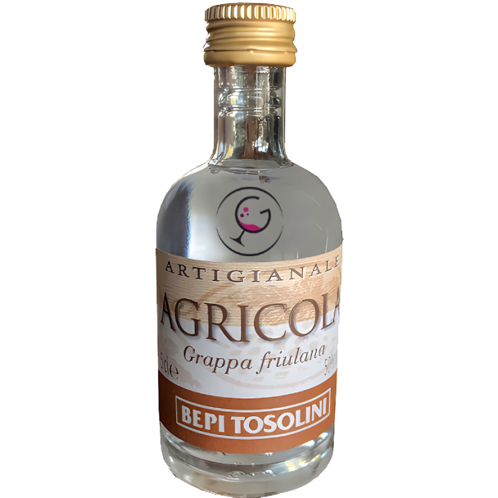 GRAPPA mignon BEPI TOSOLINI AGRICOLA 50% ML.50 VP