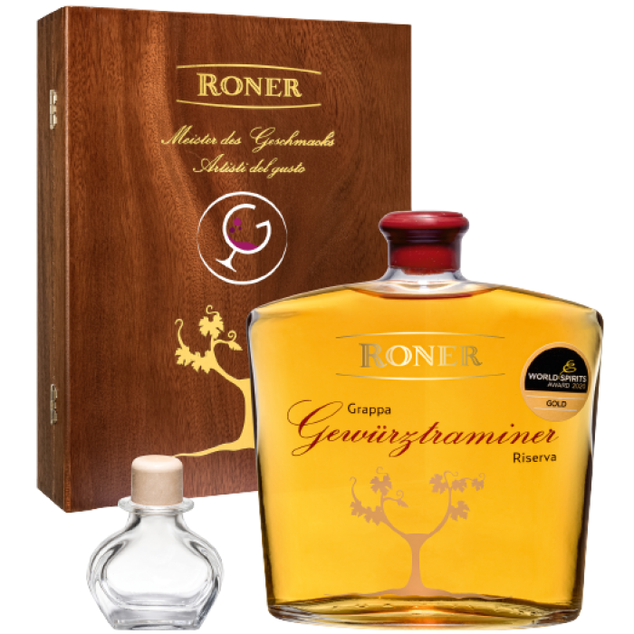 GRAPPA RONER GEWURZTRAMINER 42% CL.70 LEGNO