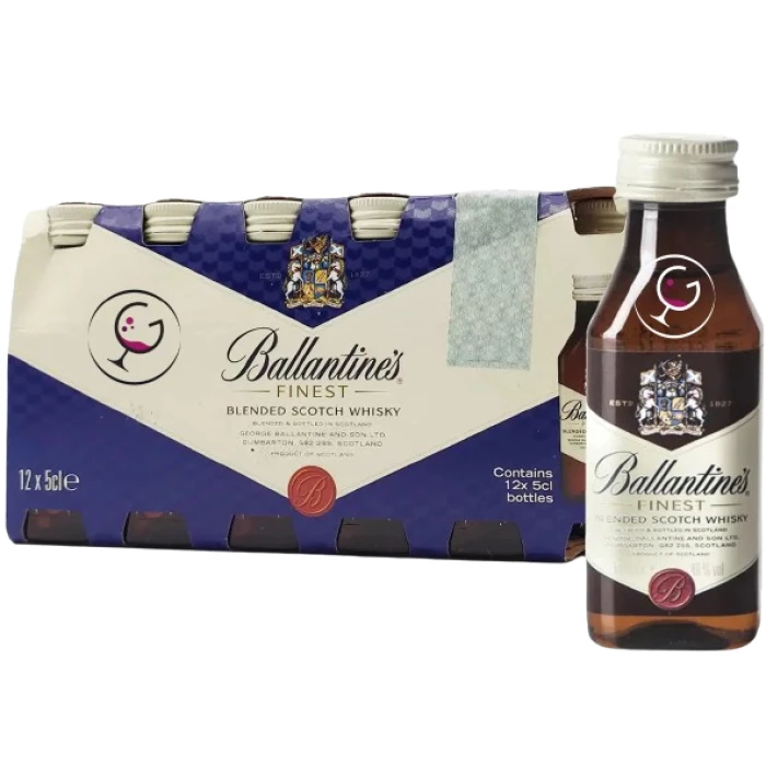 WHISKY mignon BALLANTINE'S FINEST 40% ML.50x12pz PET