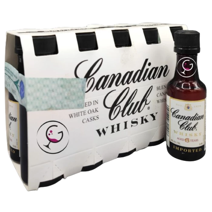 WHISKY mignon CANADIAN CLUB 40% ML.50x10pz PET