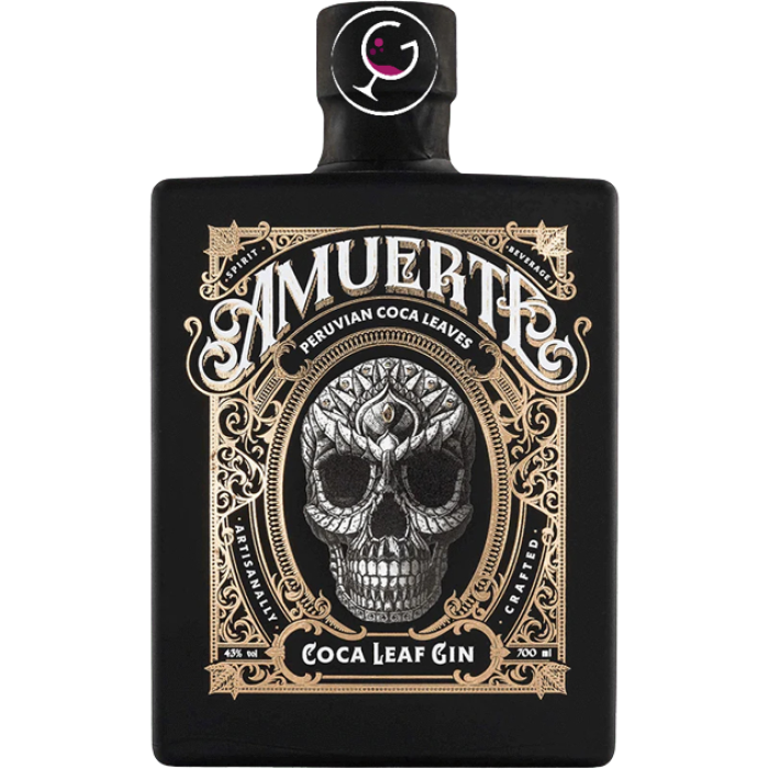 Gin "Coca Leaf Black" by Amurte - 43%vol 70cl