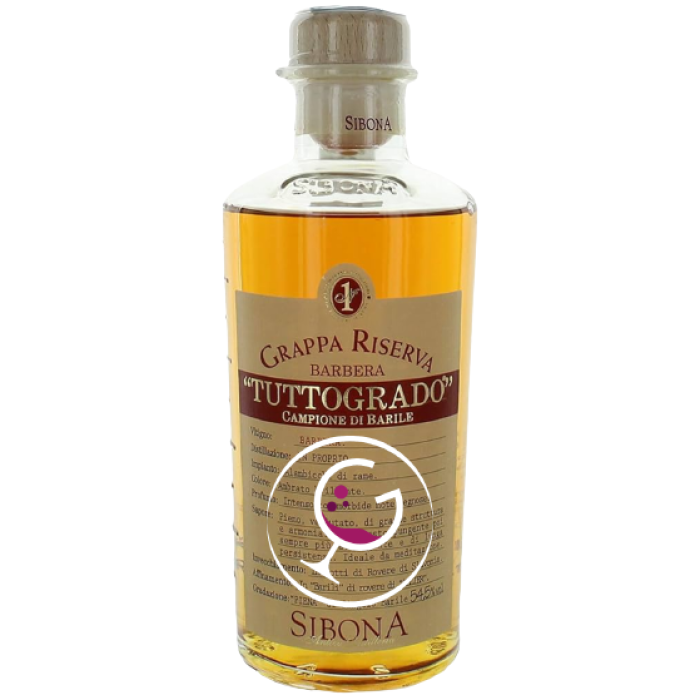 GRAPPA SIBONA RIS.TUTTOGRADO BARBERA 54,5% CL.50