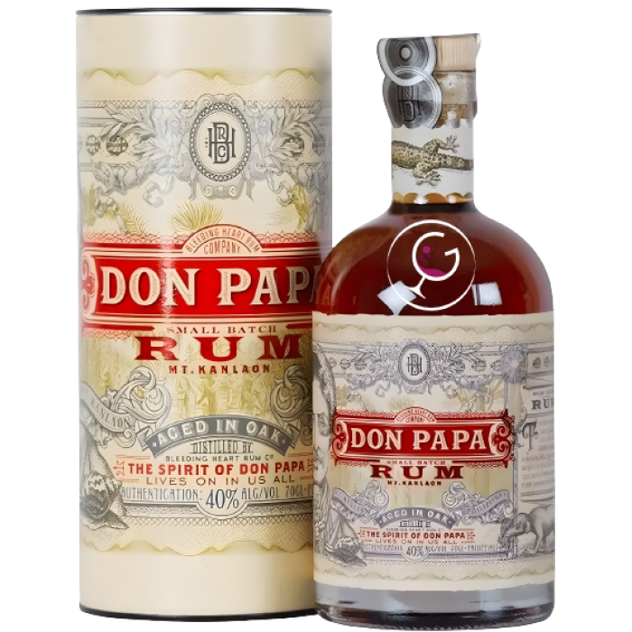 RHUM DON PAPA 7Y 40% CL.70 TUBO