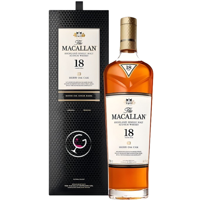 WHISKY MACALLAN 18Y SHERRY OAK 43% CL.70 GB