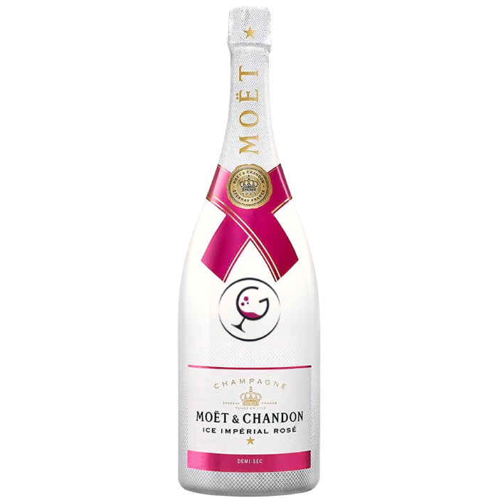 CHAMPAGNE MOET ICE ROSE' DEMISEC CL.75