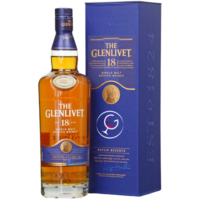 WHISKY GLENLIVET 18Y 40% CL.70