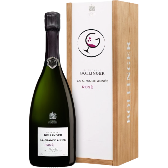 CHAMPAGNE BOLLINGER BRUT LA GRANDE ANNEE ROSE' CL.75 GB