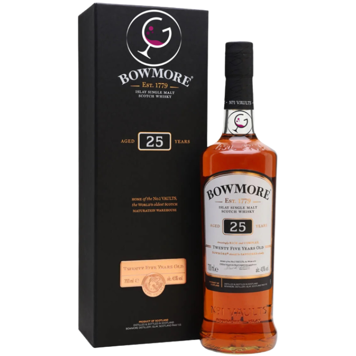 WHISKY BOWMORE 25Y 43% CL.70