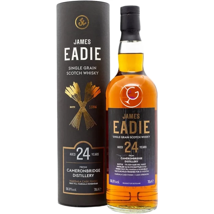 Whisky Single Grain Cameronbridge 24y by James Eadie - TUBO