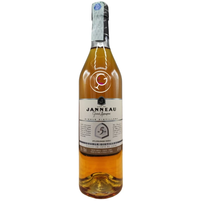 GRAND ARMAGNAC JANNEAU 5Y DOUBLE DISTILLED 40% CL.70