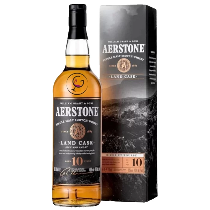 WHISKY AERSTONE LAND CASK 40% CL.70 TUBO