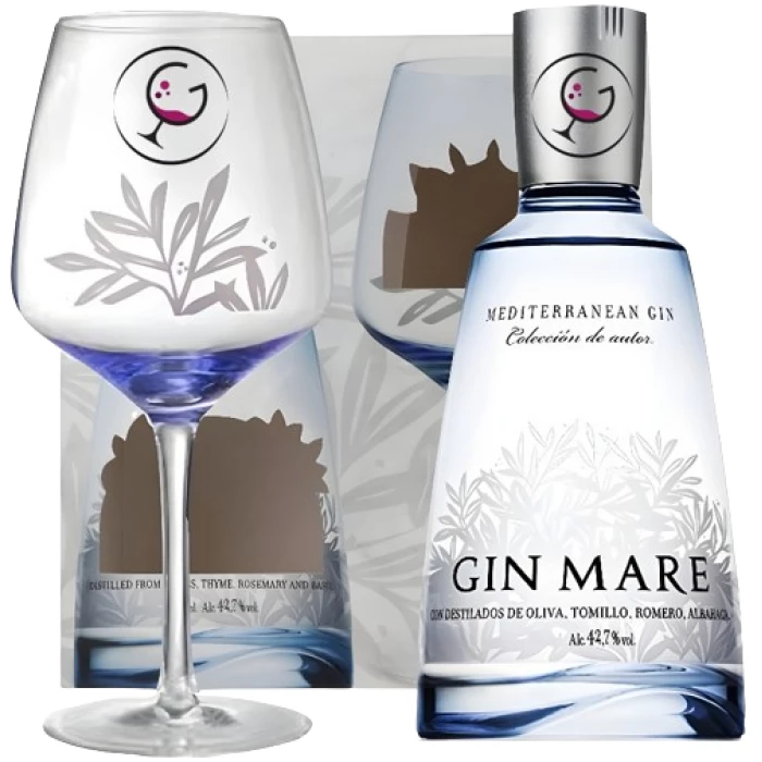 Gin Mare + 1 Bicchiere Brandizzato - 42.7%vol 70cl