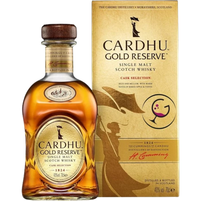 WHISKY CARDHU GOLD RESERVE 40% CL.70 -GIFTBOX-