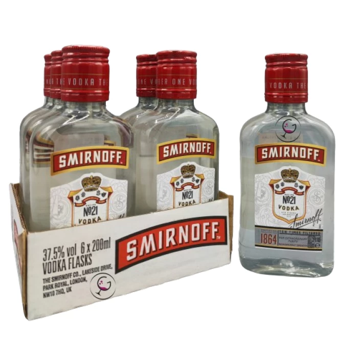 VODKA flask SMIRNOFF N.21 37,5% CL.20 PET