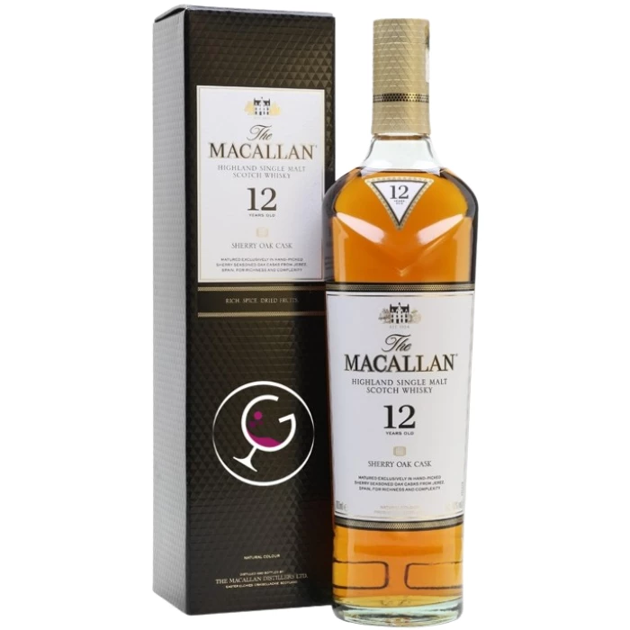 WHISKY MACALLAN 12Y SHERRY OAK WOOD 40% CL.70 GB