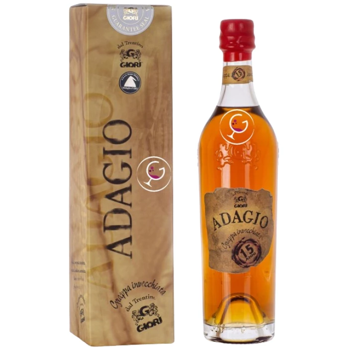 GRAPPA GIORI ADAGIO INVECCHIATA 15y 48% CL.70 -GIFTBOX-