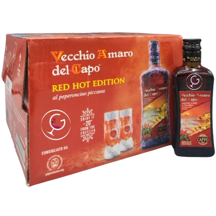 AMARO mignon DEL CAPO CAFFO RED HOT EDITION 35% ML.50x24pz VP