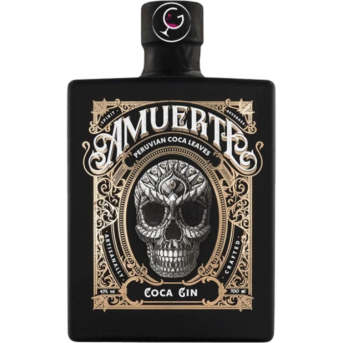 Gin "Coca Leaf Black" by Amurte - 43%vol 100cl